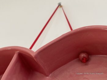 Pottery Shrine or Altar. Pink Heart-Shaped. Handmade - Image 4