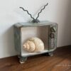 Pottery Shrine or Altar. Television Shaped. Handmade.