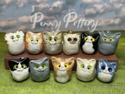 Miniature Ceramic Cats