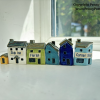 Miniature Ceramic Villages. 6 Items. Exclusive Set of Collectable Miniature Houses by Artist Penny Howarth - Image 2