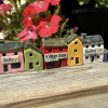 Miniature Ceramic Villages. 6 Items. Exclusive Set of Collectable Miniature Houses by Artist Penny Howarth