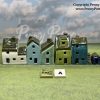 Miniature Ceramic Villages. 6 Items. Exclusive Set of Collectable Miniature Houses by Artist Penny Howarth - Image 3