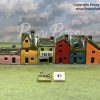 Miniature Ceramic Villages. 6 Items. Exclusive Set of Collectable Miniature Houses by Artist Penny Howarth - Image 6