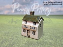 Local Shop (for local people). A Miniature Ceramic Homage.