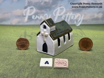 Miniature Ceramic Churches. Handcrafted Collectables. Unique Artistry in Clay by UK Artist Penny Howarth - Image 2