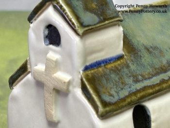 Miniature Ceramic Churches. Handcrafted Collectables. Unique Artistry in Clay by UK Artist Penny Howarth - Image 4