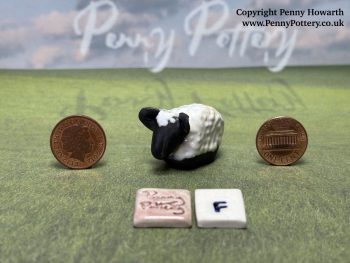 Miniature Ceramic Sheep. Collectable Handmade Sculptures by UK Artist Penny Howarth - Image 7