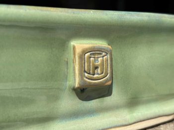 Handmade Rectangular Ceramic Oven Dish. 1000ml in Fresh Green Glaze by UK Artist Penny Howarth - Image 3