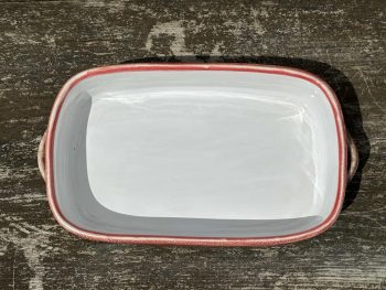 Handmade Rectangular Ceramic Oven Dish. 1000ml Capacity in Rustic Orange Glaze by UK Artist Penny Howarth - Image 6