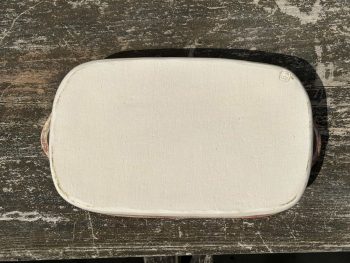 Handmade Rectangular Ceramic Oven Dish. 1000ml Capacity in Rustic Orange Glaze by UK Artist Penny Howarth - Image 3