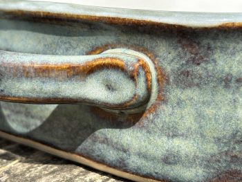 Handmade Rectangular Ceramic Oven Dish. 800ml Light Turquoise Glaze. Functional Art by Penny Howarth - Image 5