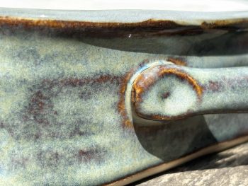 Handmade Rectangular Ceramic Oven Dish. 800ml Light Turquoise Glaze. Functional Art by Penny Howarth - Image 4